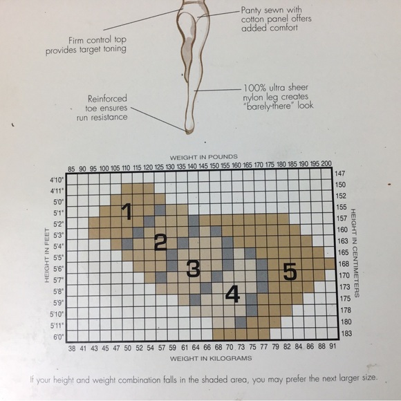 Vintage Evan Picone Control Top Sheer Pantyhose Espresso Brown Plus Size - Picture 5 of 6